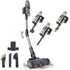 Cecotec Scopa Elettrica Senza Fili Rockstar Conga RS90 Pet Flex X-Treme | 600W, 160AW, Autonomia 65mins in Modalità Eco, Spazzola Mista XL con HairOut, Tubo Flessibile, Pet Testa