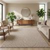 Carpetsale24 Tappeto 160x230 cm Beige Design Boho Bouclé Anelli Stile Scandinavo Moderno Morbido Resistente Facile da Pulire per Soggiorno Zona Divano Sala da Pranzo Camera