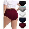 INNERSY Mutande Donna Cotone Taglie Forti Slip Vita Alta Culotte Pacco da 5 | 44-62, Mutandine Morbide Comode‌, Intimo Grande Traspirante, Cavallo 100% Cotone, Copertura Totale, Senza Etichette, XL-5XL