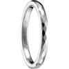 083BASE Anelli da donna/uomo, in argento, larghezza 2 mm, forma a cupola e taglio confortevole, con pietra, unisex, in tungsteno