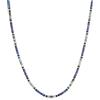 COAI Collana Uomo Pietre Naturali con Occhio di Tigre, Turchese Africano e Onice Nero, Collana Estiva Uomo con Perline Heishi Stile Boho Surfista Regolabile