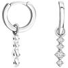 SOFIA MILANI - Orecchini da Donna in Argento 925 - con Pietra Zircone - Creoli Fine