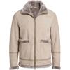 EMPORIO ARMANI - Giubbotto Pelle - Grigio chiaro