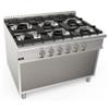 Cucina A Gas Professionale 6 Fuochi Profondità 90 cm