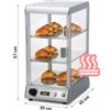 Vetrinetta Riscaldata Per Cornetti E Brioches Tower Hot - 3 Piani
