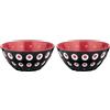 Guzzini Le Murrine set 2 ciotoline gelato nero/rosso Ø 12,5 cm cod.279412146