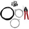 iplusmile Kit Cavi Freno e Cambio Bici con Guaina, Cappucci e Pinza | Acciaio Inox e Rame, Guaina Sigillata con Anelli, per Deragliatori Meccanici su Bici da Strada
