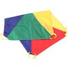 Hemobllo Paracadute da Gioco Arcobaleno, attività All'aperto | Tessuto Leggero, Design Vivace, Gioco di Gruppo per Scuola Materna, Carnevale e Allenamento Corsa