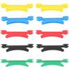 Zerodeko 10 Pezzi Tavola per Avvolgere Lenza da Pesca, Rettangolare, 5 Slot | Schiuma e Plastica, Protegge Ganci e Fili, per Principianti, Colori Vivaci Colore Casuale