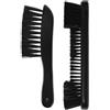 DEARMAMY Spazzola Pulizia Biliardo in Legno e Nylon, per Panno e Sponde | Strumento con Setole Morbide, Impugnatura Ergonomica, Nero Classico, per Casa e Sala, Cura Quotidiana