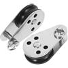 BESTonZON 2 Pezzi Puleggia per Kayak in Acciaio Inossidabile, Puleggia per Navigazione per Barca e Veliero, Argento, Facile Installazione, Funzionamento Fluido, Accessori per Barche,