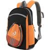 Tubayia Borsa per racchette da ping pong, zaino sportivo, borsa per ping-pong, zaino con scomparto per scarpe, borsa per racchetta da ping pong