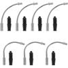 SHINEOFI 15 Set Ricambio Tubo Guida Freno Bici V Copertura Antipolvere | Gomma e Acciaio Inox, Lega di Alluminio, Leggero, per Cavi Freno e Riparazioni Bici