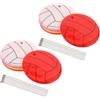 HANABASS 12 Pezzi Portachiavi Riflettente a Pallavolo per Zaini, PVC, Notte | Gancio Versatile per Borse e Valigie, Look Sportivo, per Studenti e Pendolari, Effetto Luminoso