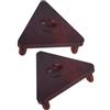 POPETPOP 2 Pezzi Espositore Triangolare in Legno Marrone, Supporto Stabile | Pallavolo e Basket, Montaggio Semplice, Finitura Naturale Liscia, per Ufficio e Area Ricreativa