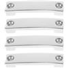 Toyvian 4 Pezzi di Coperta in Acciaio Inox 316, Occhiello per Cinghia Bimini Top di Ancoraggio per Kayak, Argento, per Camper e Kayak, Installazione Facile