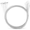 VICASKY 10 Pezzi Cavo Freno Bicicletta 1,75m, Acciaio Zincato Argento | Uso Versatile per Bici e Freni a Cerchio, Manutenzione Domestica, Valore in Confezione Multipla