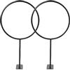 CIYODO 2 Pezzi Supporto da Parete in Ferro Nero per Palloni | Compatibilità, Soluzione Salvaspazio, Design Moderno Versatile, per Casa e Palestra
