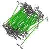TOYANDONA 50 Pezzi Tubo Luminoso in Acciaio Inox con Anelli Girevoli | Acqua Salata, Struttura Stabile e Resistente, Compatibilità Versatile, Alta Trazione, Accessorio per Montaggio