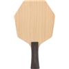 DEARMAMY Racchetta da Ping Pong Esagonale 26x16x2,5 CM in Legno | Struttura a Cinque Strati, Impugnatura Ergonomica, Superficie Allargata, per Allenamento e Partite
