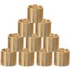 HAKIDZEL 10 Pezzi Ghiere per Stecca da Biliardo in Ottone Oro 9,5mm 7 MM | Ricambio per Stecche Snooker e Pool, Superficie Liscia, Lunga Durata, per Appassionati e Riparatori