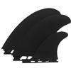 MAGICLULU 3 Pezzi Pinne Centrali, Stabilità Direzionale, PVC Nero | Installazione Facile, Compatibilità, per Tavole Gonfiabili e Tavole da Surf, Sport Acquatici