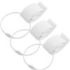CLISPEED 3 Pezzi Clip per Disco Sportivo, Supporto per Flying Disc, PE Bianco, Presa Sicura ed Ergonomica, Portatile, per Sport Outdoor e Svago Personale