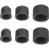 TEHAUX Boccola Skateboard in Poliuretano Nero, 3 Misure per Truck | 12mm, 16mm e 18mm, Montaggio Rapido, per Longboard e Uscite Cittadine