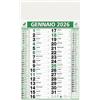 Ka_Europe Calendario Olandese 2026 da Muro - disponibile in 3 Colori (Rosso/Verde/Blu), Numeri Grandi, Spazio Note, Carta Premium Ecologica - Perfetto per Ufficio, Casa e Idea Regalo (Verde)