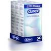 Durex Invisible, Preservativi Ultra Sottili, 30 Profilattici