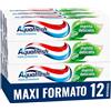 Aquafresh Tripla Protezione, Dentifricio 3 in 1, Menta Delicata, 12x75 ml | Protezione per Tutta la Famiglia