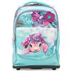 Giochi Preziosi Go Pop - Trolley Turtle Bloom, Zaino Trolley con Grafica Tartaruga Colorata, Ruote Rinforzate, Manico Telescopico Regolabile, Schienale Imbottito, Fascia Frontale Removibile e Tasche Multiple