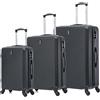 CELIMS - Valigie leggere approvate da 100+ compagnie aeree per un viaggio in tutta fiducia, Nero , Set di 3, Set di 3