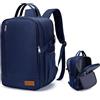 Lossga Zaino per Ryanair 40x30x20 Zaino da Viaggio 40x30x15 45x36x20 per Easyjet | Bagaglio a Mano con Cinghie di Compressione Borsa Antifurto Zaini Porta Pc Tasca per Bagnato Resistente All'acqua Leggero
