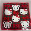 Familiare Fazzoletto rosso familiare x Hello Kitty personaggio carino collab cotone
