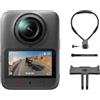 DJI Osmo 360 II Combo Supporto da collo, fotocamera 8K 360° | Imaging a 360° HDR nativo in 8K/60 fps, 105 GB, gamma dinamica di 14,5 stop, AI SuperNight 2.0, Supporto da collo XL
