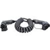 KS TOOLS efuturo cavo di ricarica a spirale da tipo 2 a tipo 1 spina 1 fase fino a 7,4 kW 32 A 230 V modalità 3 5 metri - 117.7330