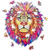 Cilgro Puzzle con animali: Leone - A4 - Legno