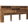 vidaXL, pannello superiore per armadio, legno massello riciclato, pannello di legno