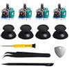 Quonex 4 Pezzi Joystick per Controller Xbox One S X e Series S X, Joystick Analogici di Ricambio per Controller, Modulo Joystick 3D EL4 10KΩ con Potenziometro, Kit Riparazione Anti Drift con Strumenti