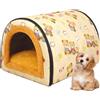 Wuvfojca Cuccia Per Cani Letto Grotta Per Gatto Casetta Per Piccoli Animali Tessuto Impermeabile Letto In Peluche Pieghevole Per Animali Domestici Accogliente E Morbido Cuccia Per Interni Esterni