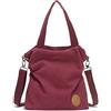 Myhozee Borsa Donna Tracolla,Borse Mano Donna Borse a Spalla in Tela Borsetta Vintage Shopper Messenger Bag Multifunzione per Shopping Scuola Viaggio