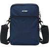 K-Way Borsello Tracolla Erloy, Blu Insigna, Nylon, 15.5 x 23.5 x 5.5 cm, Tracolla Regolabile e Removibile, Tasche Interne