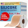 HEXSOLID Cerotti Silicone Cicatrici Medicale, Rotolo 4 cm × 1,8 m | Cerotto Silicone per Cicatrici Riutilizzabile e Impermeabile, Post-Operatorie, Cesareo, Ustioni, Cheloidi, Smagliature