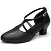 YCALCP Scarpe da Ballo Latino Donna Punta Chiusa Tango Moderna Salsa Professionale Scarpe da Ballo,Modello-DS272D