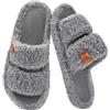 Donpapa Pantofole Donna Scarpe da Casa Ciabatte Memory Foam Suola Antiscivolo Peluche Aperta Comode Fluffy Slippers