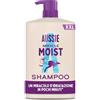 Aussie Miracle Moist Shampoo Idratante 1000ml | Rivitalizza e Ripara Capelli Fragili e Secchi, Con Olio di Noci di Macadamia, Formula Vegana e Cruelty-Free