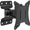 BONTEC Supporto TV Monitor da Parete 13-30", VESA 75/100 mm, Fino a 25 kg | Staffa LCD/LED con braccio girevole, estendibile e inclinabile, ideale per casa, ufficio e postazione PC