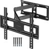 BONTEC Supporto TV Parete 26-60 Pollici per Televisione LED/LCD, Staffa TV con Girevole, Inclinazione, Rotazione ed Estensione da 80 a 500mm fino a 40kg, Max VESA 400x400 con Livella a Bolla