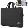 MATEIN Custodia PC con Maniglia, Borsa Leggera Apertura a 180° | Borsa Laptop con Tasche per Accessori, Resistente all'Acqua e Antiurto, Adatta per HP Lenovo MacBook Dell ASUS Acer
